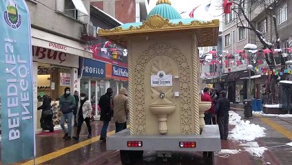 İkram Çeşmesi sıcak süt ile gönülleri ısıttı