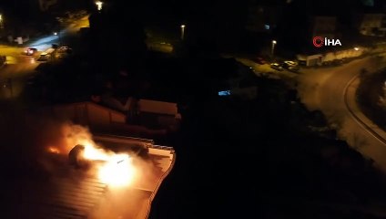 Korkutan yangın! Apartman alev topuna döndü