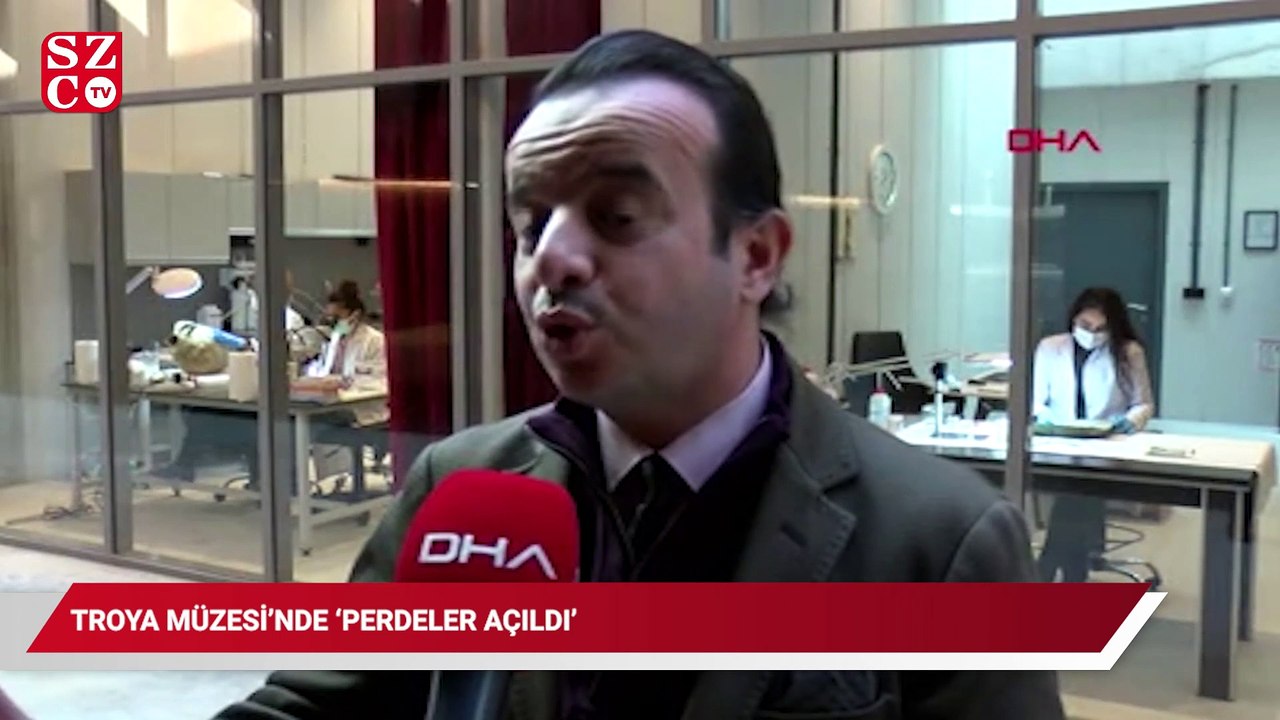 Troya Müzesi'nde 'Perdeler Açıldı'; Ziyaretçile...
