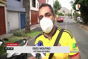 La Molina: violentamente delincuentes le arrebatan su scooter a joven