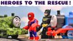 Marvel Avengers Spiderman and DC Comics Batman Superheroes to the Rescue with Tom Moss and Thomas and Friends in this Fun Family Friendly Full Episode English Toy Story for Kids from Kid Friendly Family Channel Toy Trains 4U