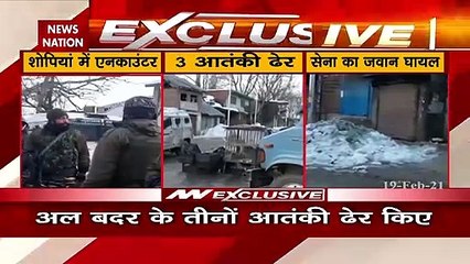 Jammu kashmir: शोपियां एनकाउंटर में लश्कर के 3 आतंकी ढेर, बडगाम में मुठभेड़ जारी