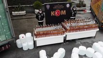 İstanbul’da kaçak ve sahte içki operasyonu: 8 bin 305 şişe içki ele geçirildi