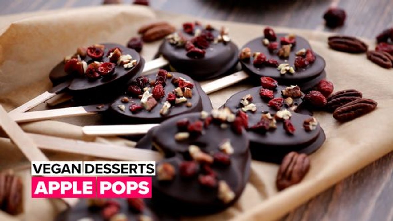 Vegan Desserts: Chocolate Apple Slice Pops