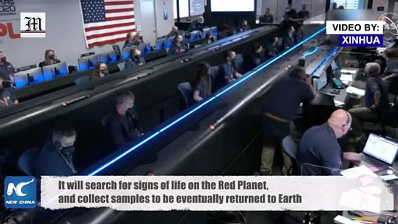 NASA's Perseverance rover lands on Mars to sear...