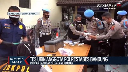 Propam Polrestabes Bandung Tes Urin Anggota