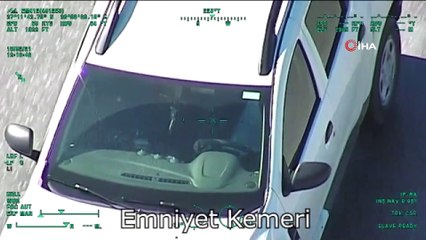 Helikopterle denetlenen sürücülere ceza yağdı