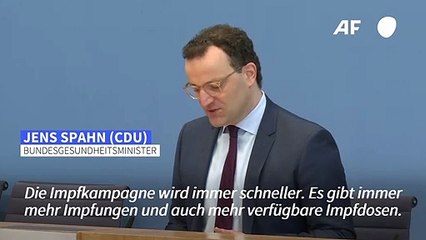 Spahn: Wir liegen bei den Impfungen "weit vorne"