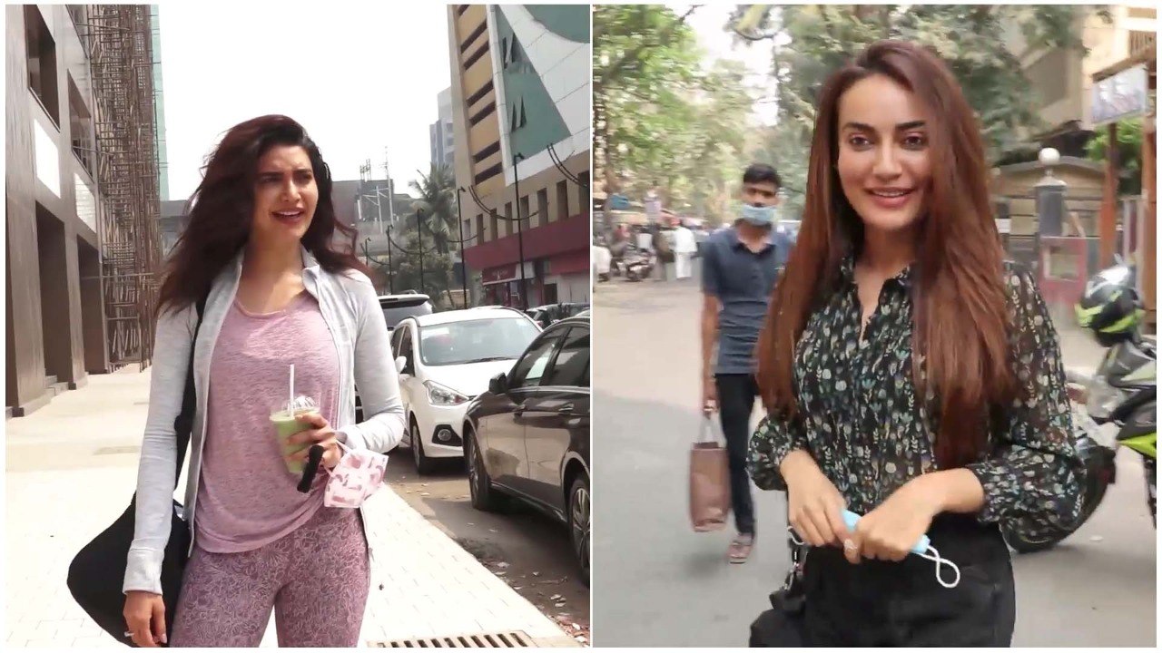 Naagin Actress Surbhi Jyoti & Karishma Tanna snapped in the town | SpotboyE