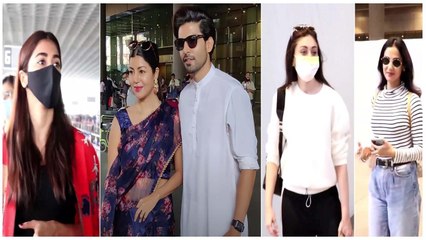 Shefali Jariwala, Sonal Chauhan, Gurmeet Chaudhary & Pooja Hegde snapped at the Airport | SpotboyE