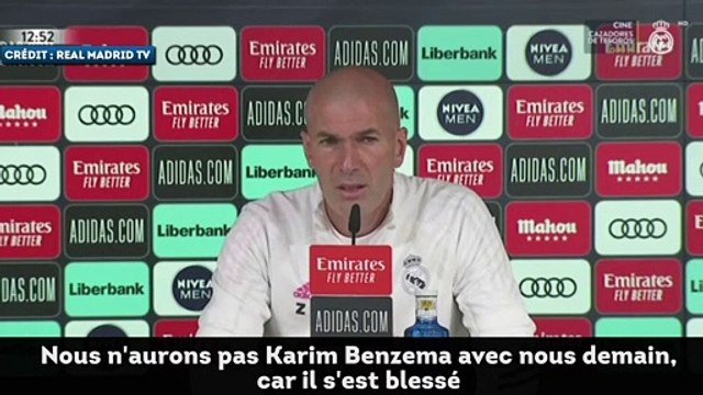 Real Madrid : Zinedine Zidane confirme la blessure de Karim Benzema