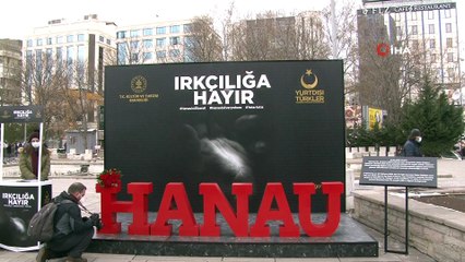 Hanau katliamının 1. yıl dönümünde hayatını kaybedenler anıldı