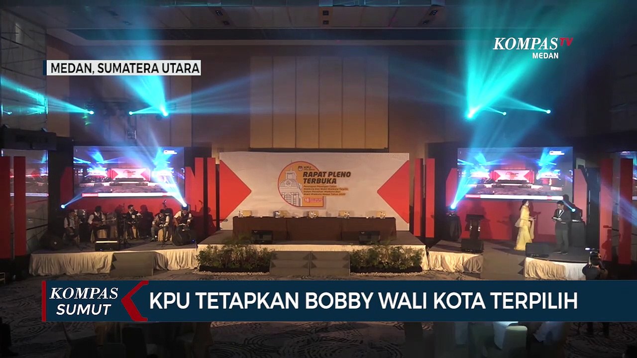 KPU Medan Tetapkan Bobby Nasution Sebagai Wali Kota Terpilih