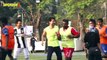Tiger Shroff, Aparshakti Khurana, Bunty Walia & others snapped playing football | SpotboyE