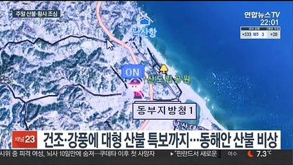 주말 포근하지만…동쪽 산불·서쪽 황사 비상