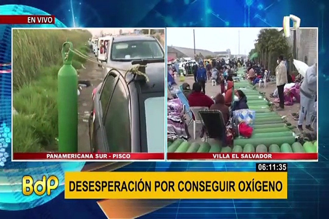 Continúan largas colas  en busca de oxígeno en VES