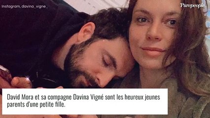 David Mora papa "gagnant" : sa chérie Davina immortalise sa fille endormie dans ses bras