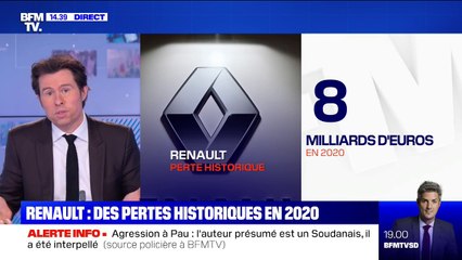 Renault: une perte historique de 8 milliards d'euros relevée en 2020