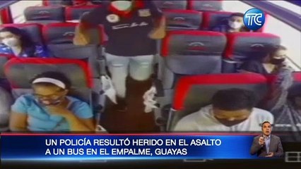Terrible asalto en  bus: policía quedó gravemente herido