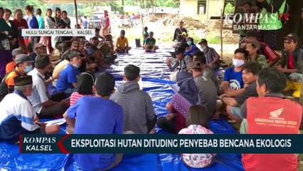 Eksploitasi Hutan Dituding Penyebab Bencana Ekologis di HST, Masyarakat Dayak Gelar Konsolidasi