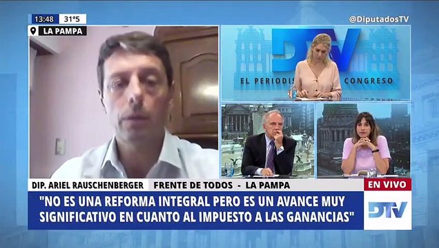 El diputado Ariel Rauschenberger analiza el proyecto de modificación del Impuesto a las Ganancias