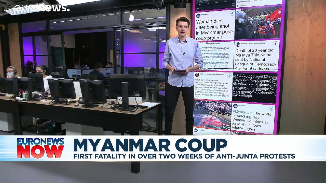 Woman dies after being shot in Myanmar post-coup protest
