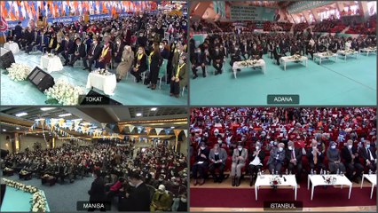 ANKARA - Cumhurbaşkanı Erdoğan, video konferansla AK Parti Tokat İl Kadın Kolları 6. Olağan Kongresine katıldı