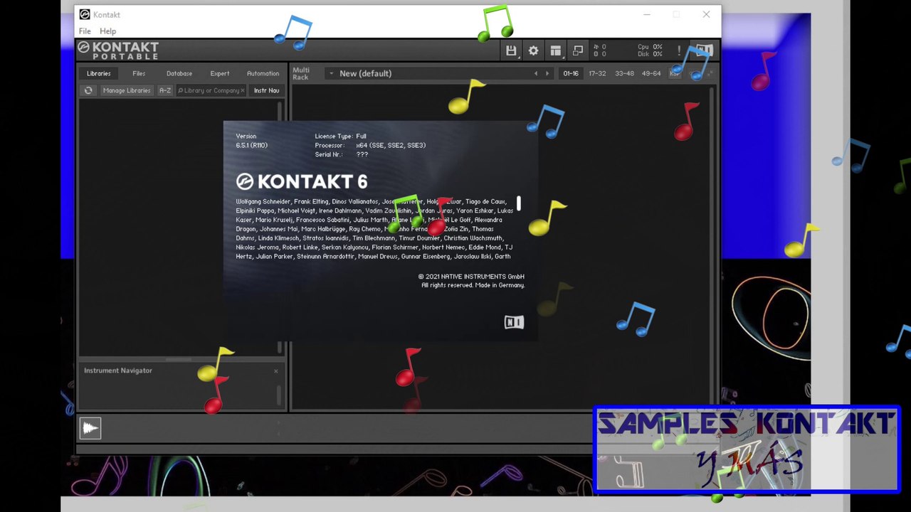Kontakt 6.5.1 FULL PORTABLE (NUEVO 2021)Instalación y Agregar Librerías 100% RÁPIDO, FÁCIL Y PRÁCTICO TUTORIAL #17