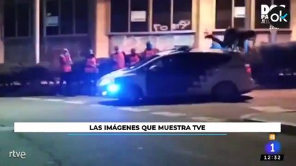 TVE manipula unas imágenes para decir que un ultra pro-Hasél es arrollado por un coche patrulla