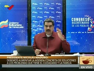 Pdte. Maduro: Vamos a construir la agenda 2030 con propuestas que surjan del Congreso Bicentenario