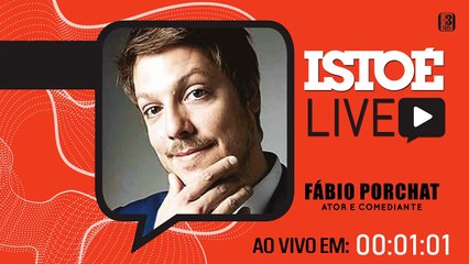 Fábio Porchat, ator e comediante na Live da IstoÉ