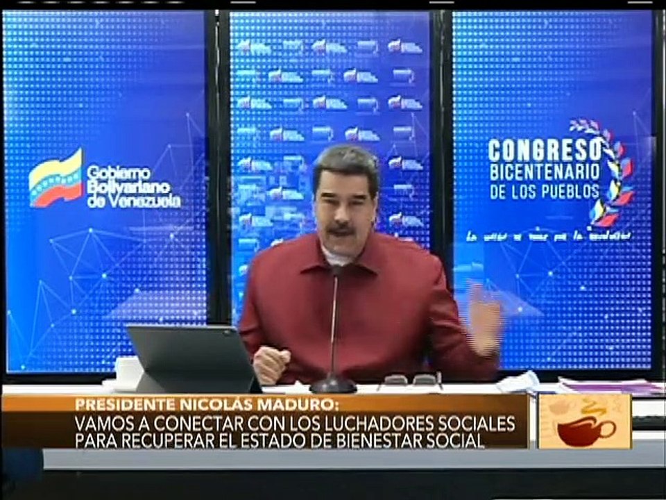 Videoconferencia con los Equipos Promotores Estadales del Congreso Bicentenario de los Pueblos