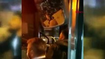 Esenyurt'ta iki İETT otobüsüne yumruklu tekmeli saldırı kamerada