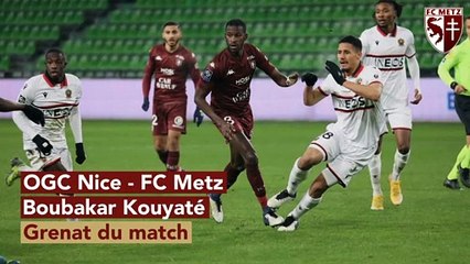 Nice - Metz, Boubakar Kouyaté Grenat du match