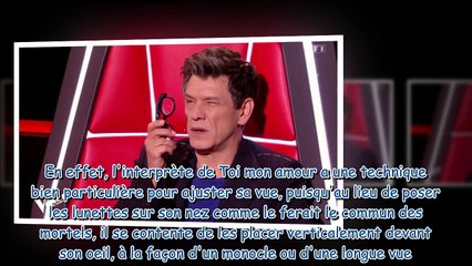 The Voice - pourquoi Marc Lavoine tient-il ses lunettes bizarrement - Il s'explique