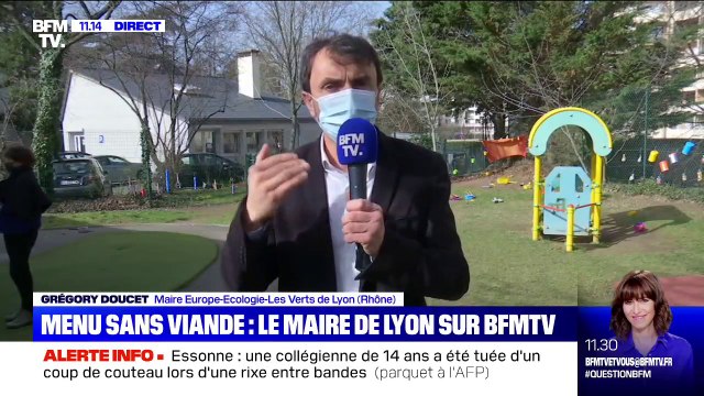 Grégory Doucet: il ne s'agit pas de renoncer à la viande dans les cantines, il s'agit d'en réduire la part dans l'alimentation de nos enfants