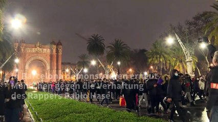 Barcelona: Neue Proteste gegen Haft für Rapper Pablo Hasél