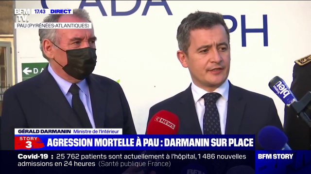 Gérald Darmanin à Pau: Je veux dire toute la solidarité du gouvernement au centre d'accueil de réfugiés où un responsable a été tué
