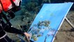 Scuba Diver Makes Underwater Masterpiece