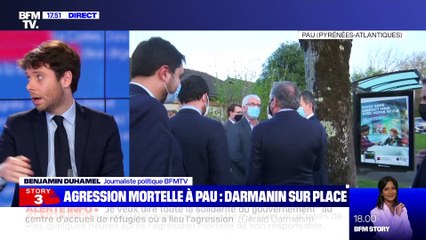 Story 4 : Un responsable d'un centre d'accueil de réfugiés tués au couteau à Pau, Darmanin se rend sur place - 19/02