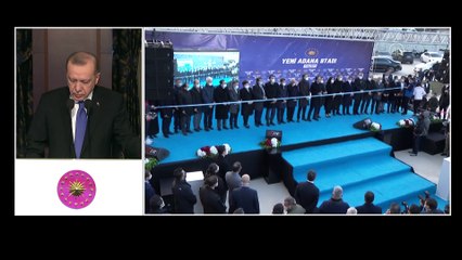ANKARA/ADANA - Cumhurbaşkanı Erdoğan, Yeni Adana Stadı'nın açılışına video konferansla katıldı