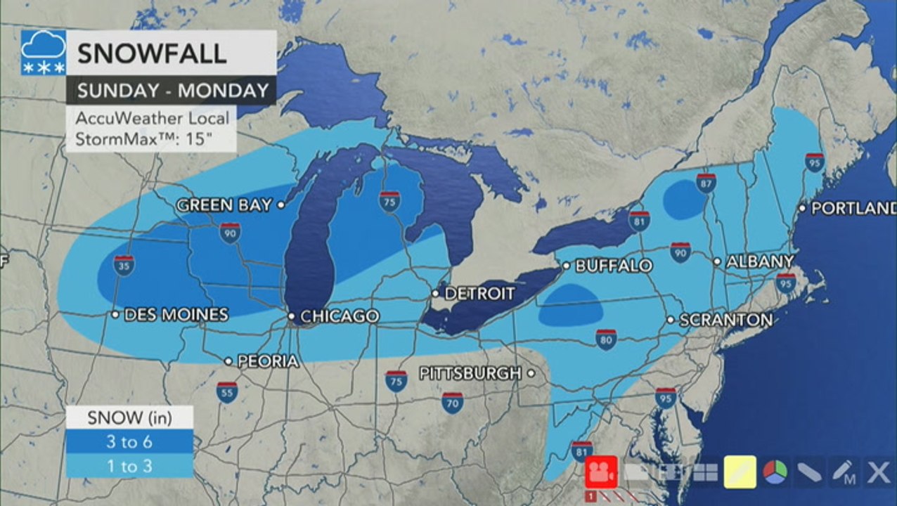 Bernie discusses the next snowstorm in Midwest, Northeast