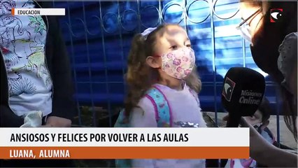 ANSIOSOS Y FELICES POR VOLVER A LAS AULAS