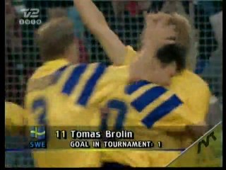 EURO 1992 - SWE v DEN 1-0 (Tomas Brolin)