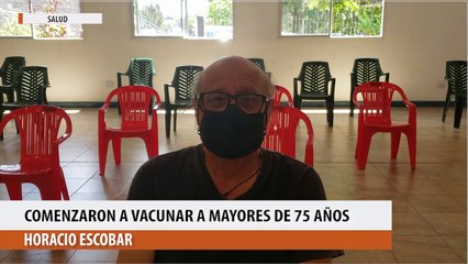 Oberá: comenzaron a vacunar a mayores de 75 años