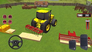 Tractor en Proceso de Siembra y Fertilización - Juego Android