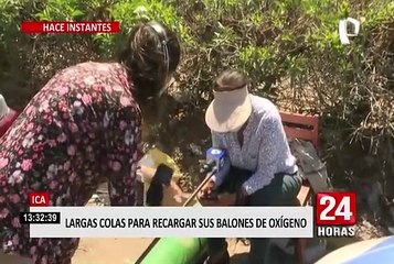 Pisco: hasta tres días vienen esperando las personas para conseguir oxígeno