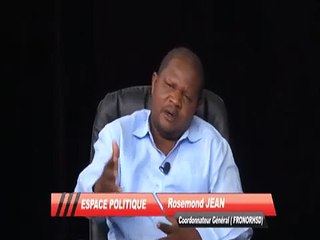 Rosemond Jean nan emisyon ''Espace Politique''  vandredi 19 fevriye 2021