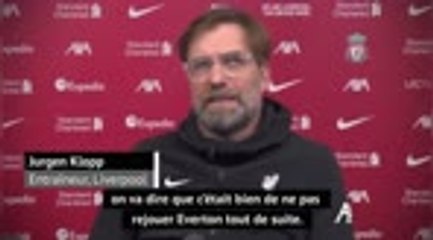 25e j. - Klopp pas rancunier pour Van Dijk, même si "c'était bien de ne pas rejouer Everton tout de suite"