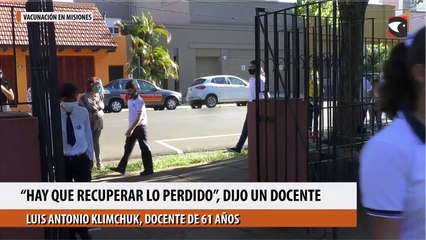 “Hay que recuperar lo perdido”, dijo un docente